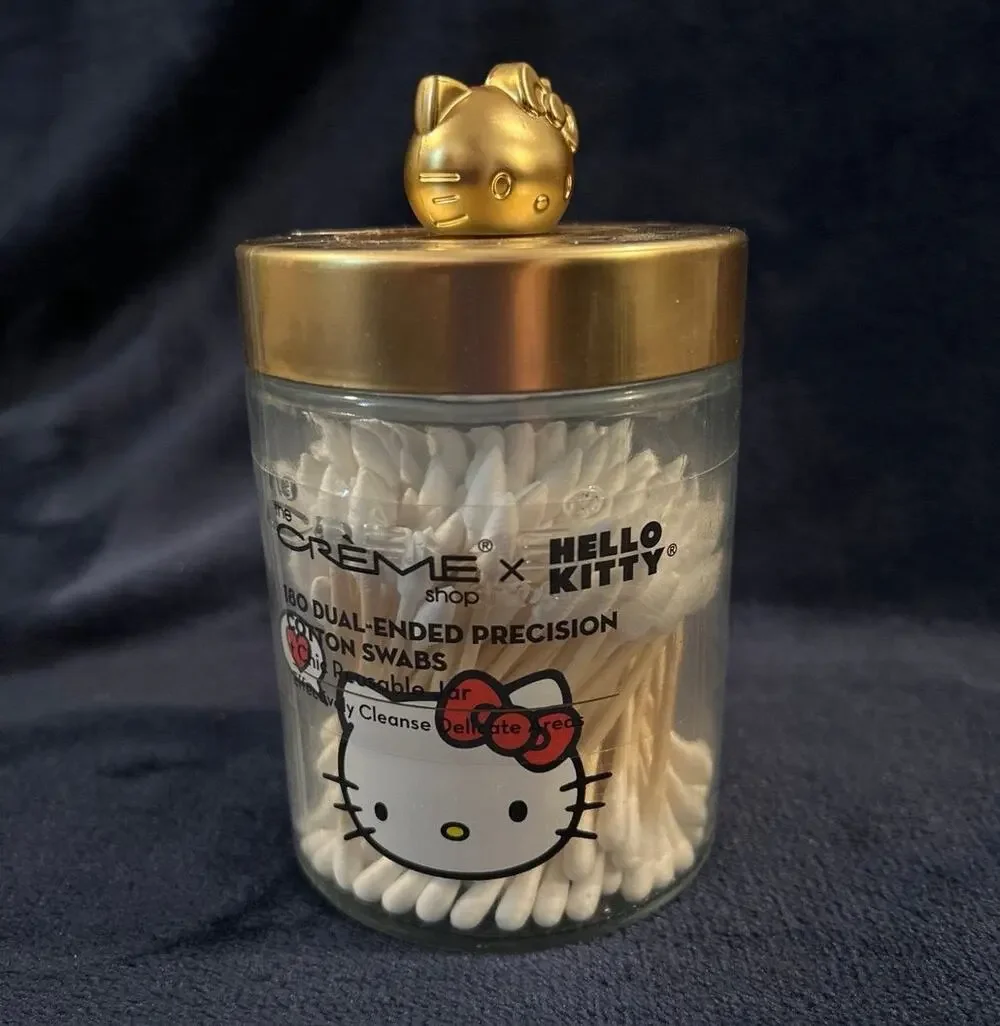 The Creme Shop Hello Kitty Cotton Swap Container